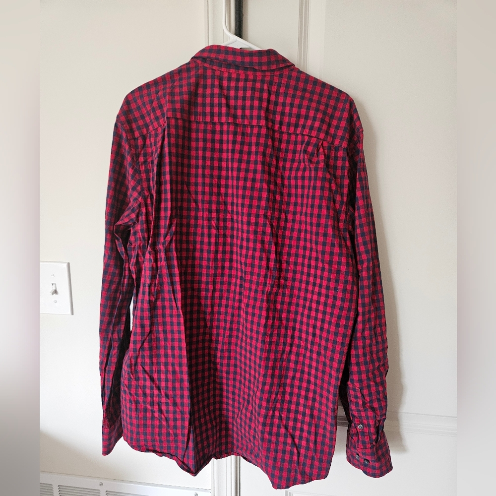 George Classic Fit Wrinkle Resistant Button Up Long Sleeve Dress Shirt Mens XL - Picture 4 of 6